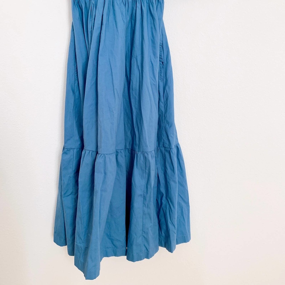 Abercrombie & Fitch Ruched Puff Sleeve Midi Dress - Picture 7 of 7